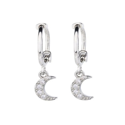 Moon / Star Alloy Drop Earring