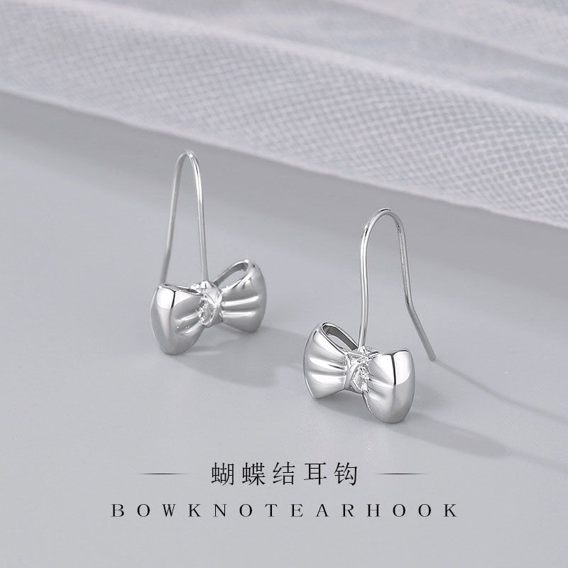 Bow Alloy Drop Earring