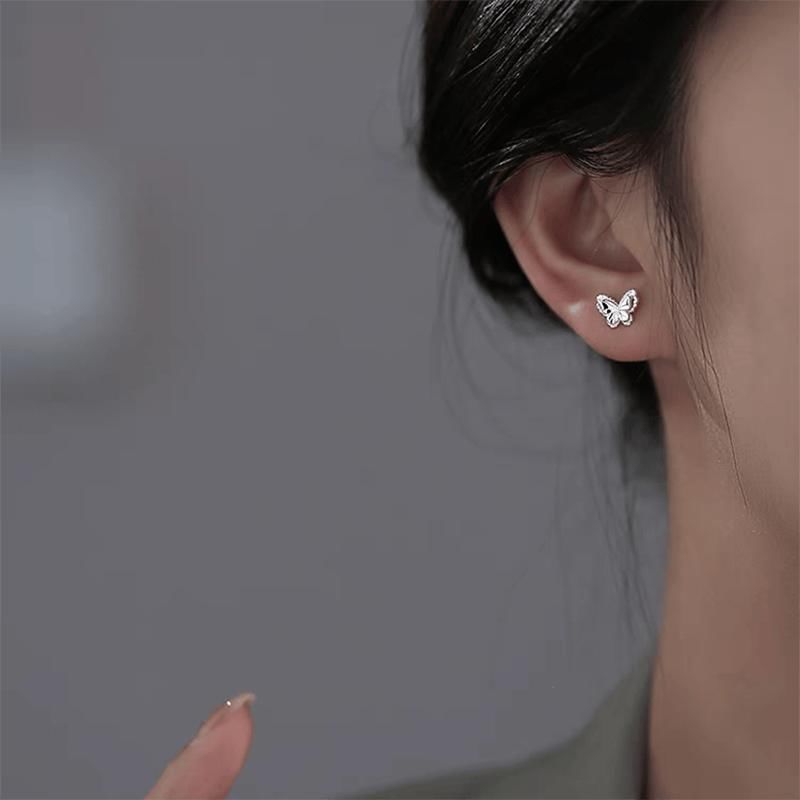 Butterfly Alloy Stud Earring