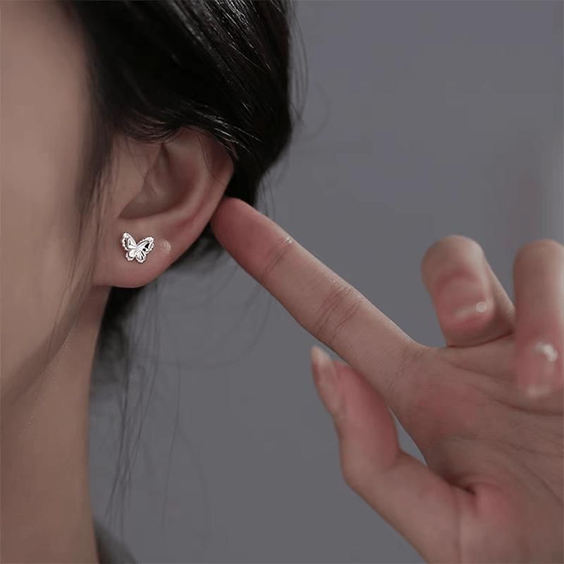 Butterfly Alloy Stud Earring