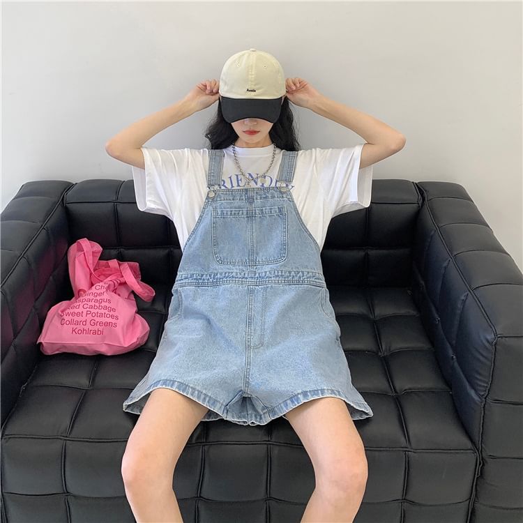 Denim Jumper Shorts