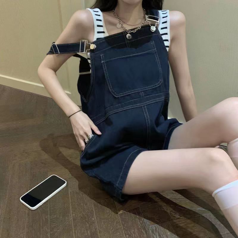 Denim Jumper Shorts