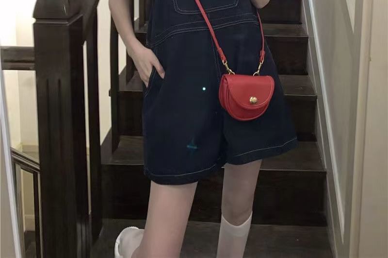 Denim Jumper Shorts