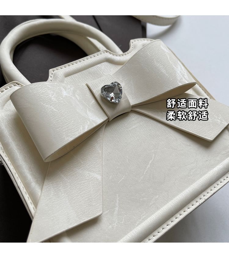 Bow Top Handle Crossbody Bag