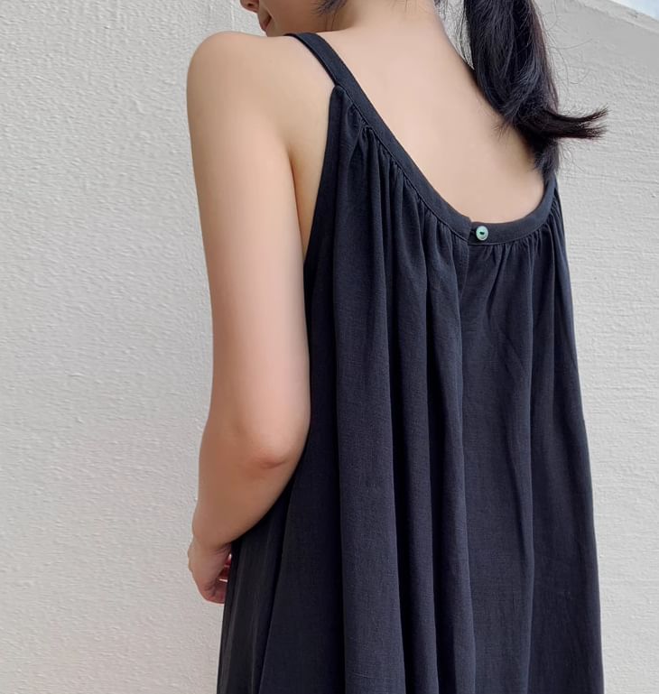 Strapless Solid A-Line Maxi Dress