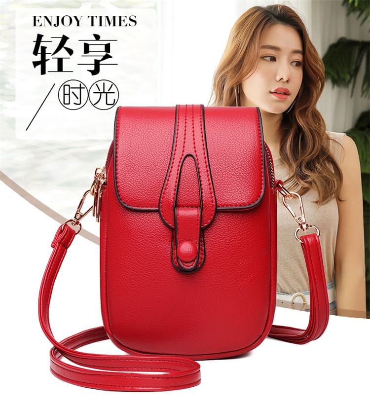 Flap Bag Leather Crossbody Faux