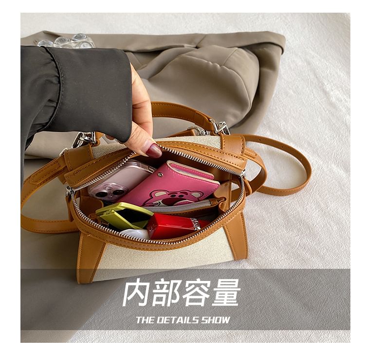 Top Bag Crossbody Two Handle Tone