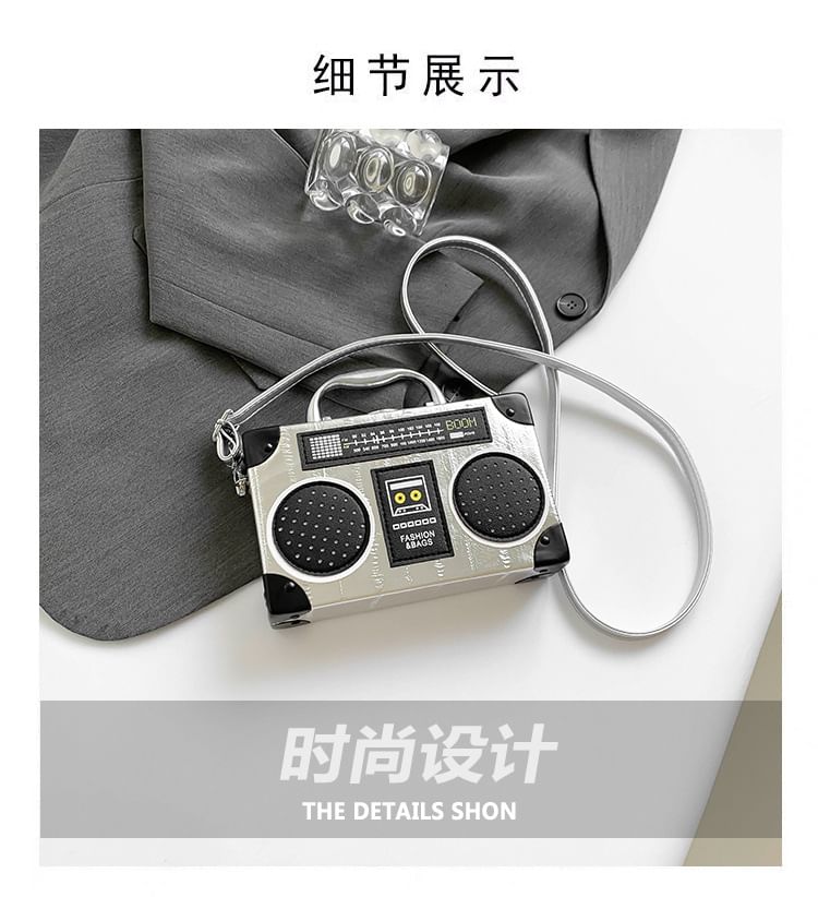 Crossbody Handle Box Top Radio Bag