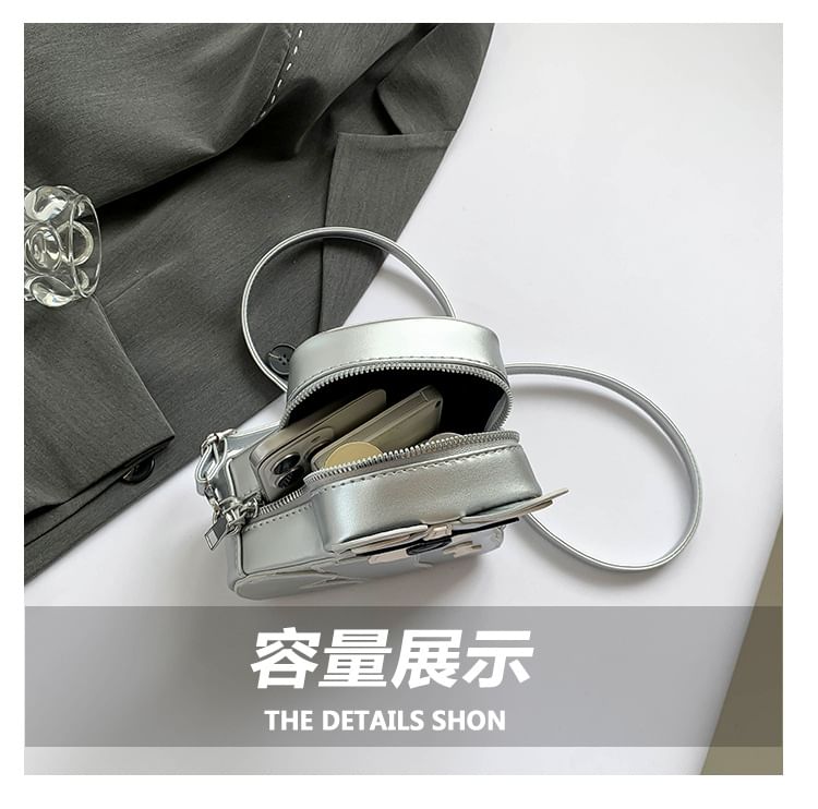 Dog Leather Faux Crossbody Bag