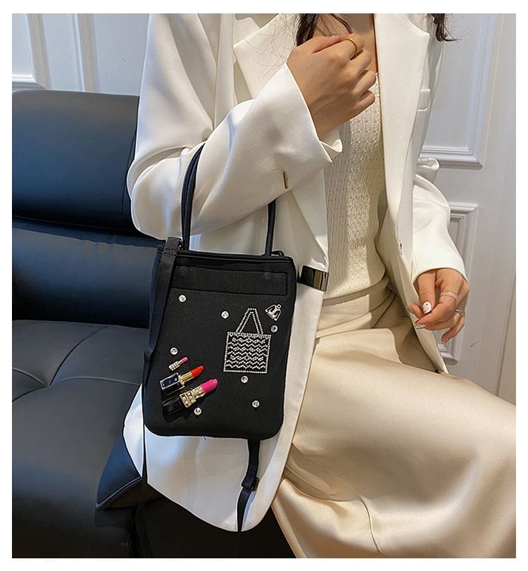 Top Rhinestone Crossbody Bag Handle