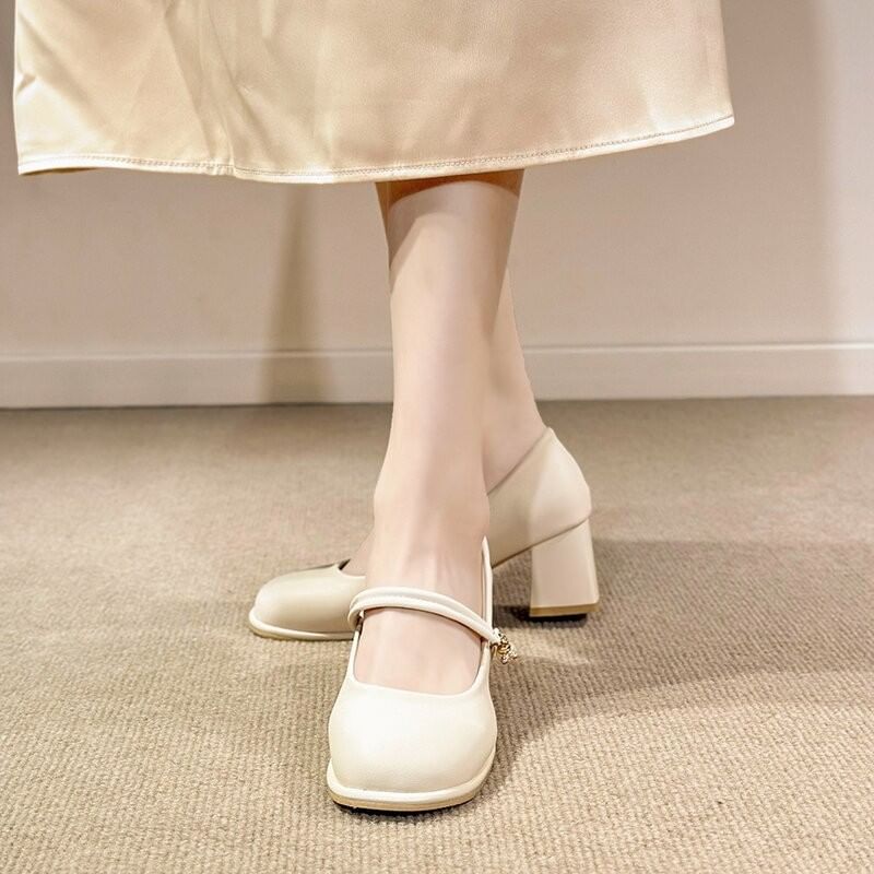 Pumps Jane Mary Heel Block