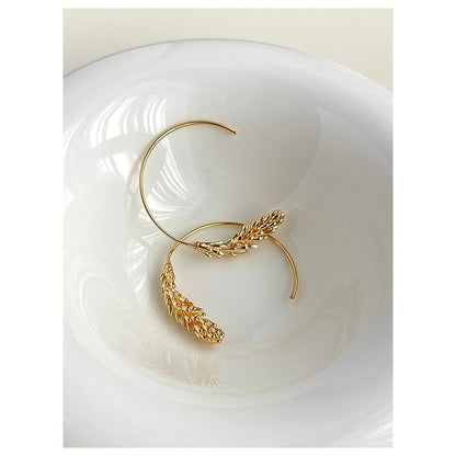 Wheat Hoop Earring