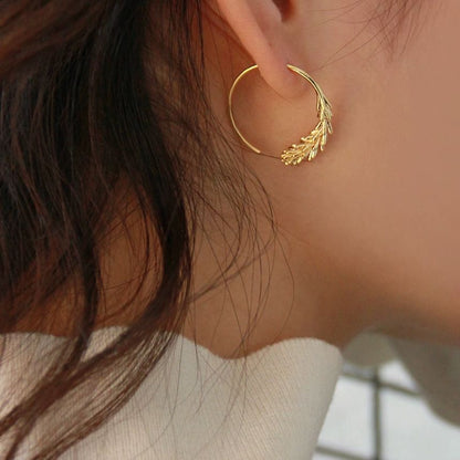 Wheat Hoop Earring