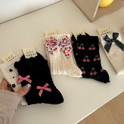 Patterned / Bow Accent Socks