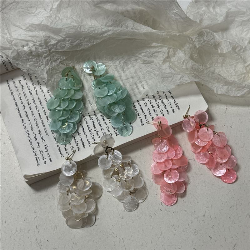 Disc Drop Earring
