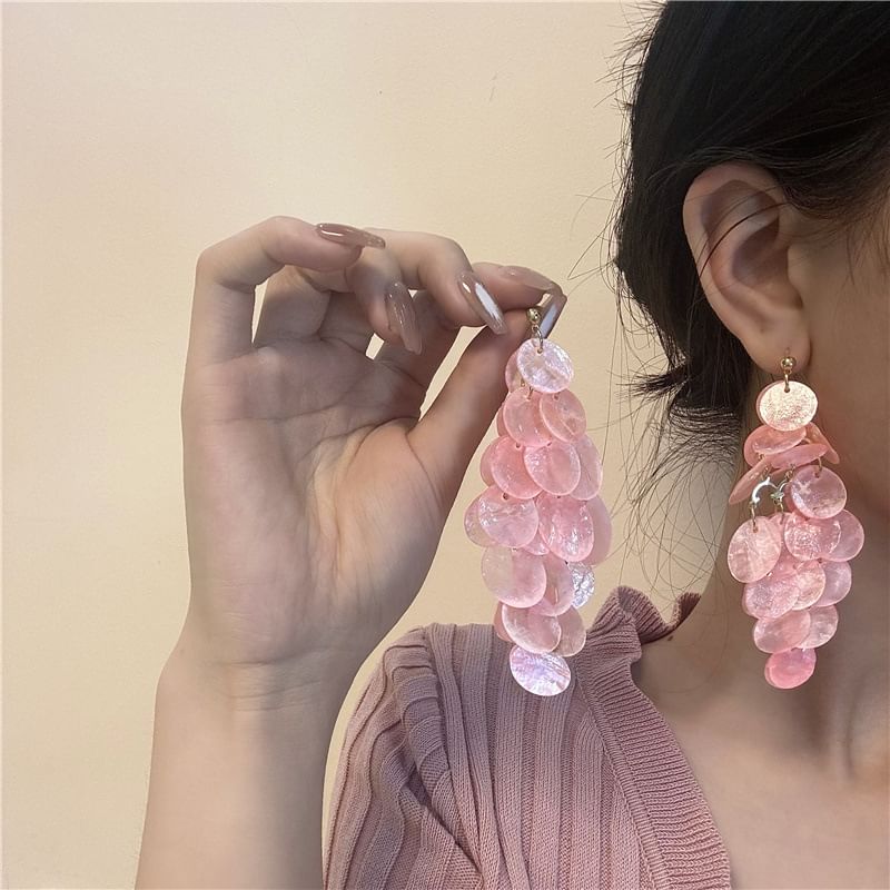 Disc Drop Earring
