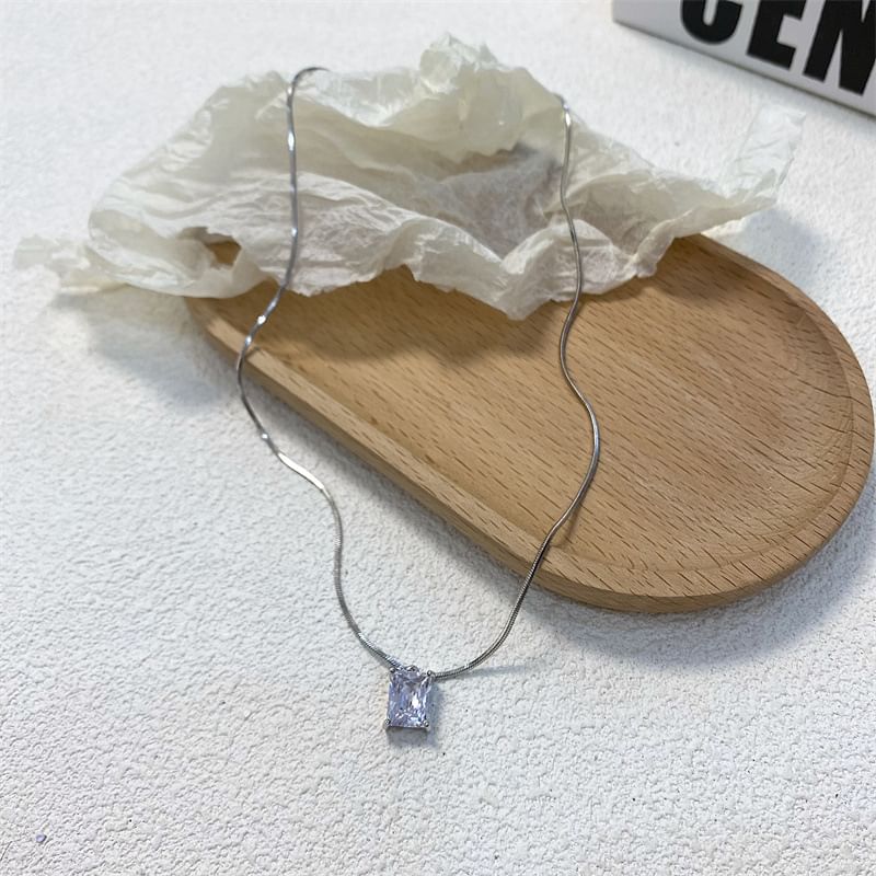 Rhinestone Set Necklace of 2: