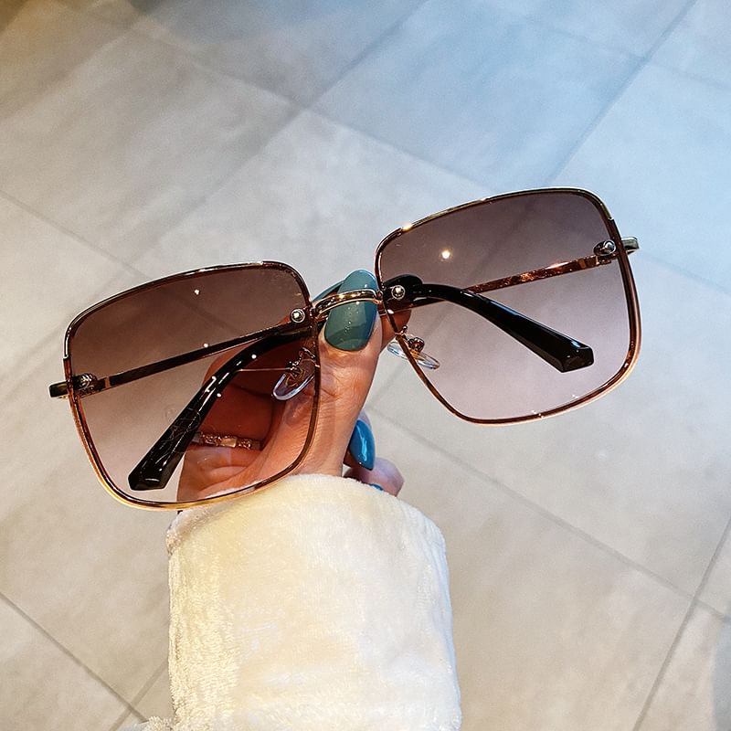 Square Sunglasses Frame Gradient