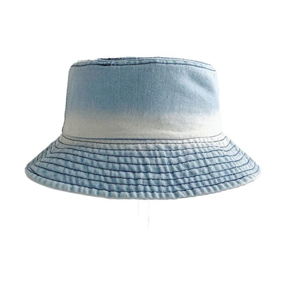 Gradient Washed Denim Bucket Hat