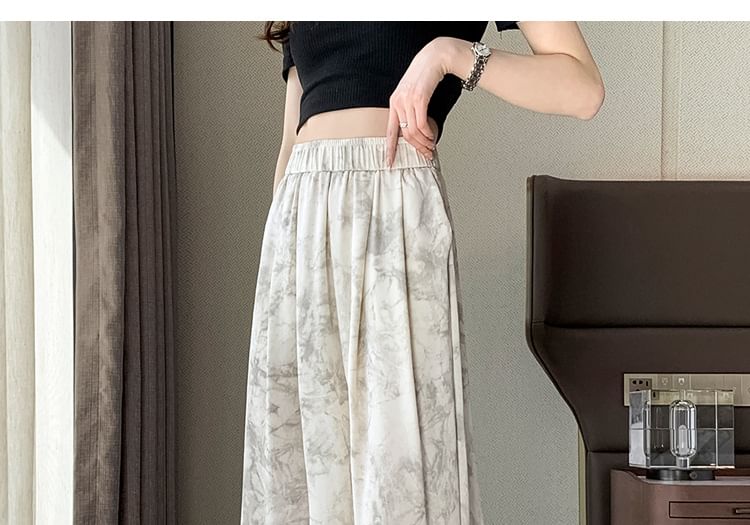 High Waist Print Wide Leg Pants (Various Designs)