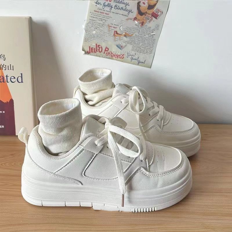 Platform Plain Sneakers