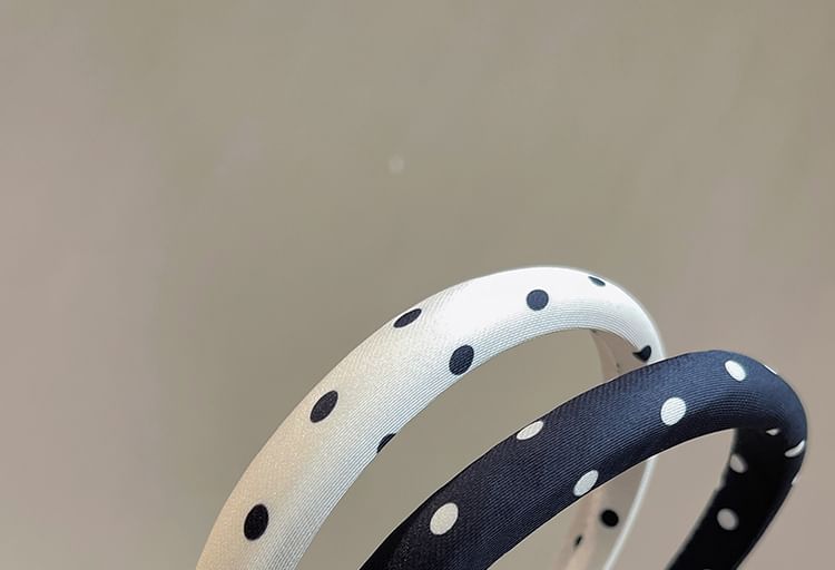 Polka Dot Fabric Headband