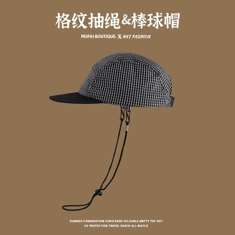 Cap Plaid Baseball