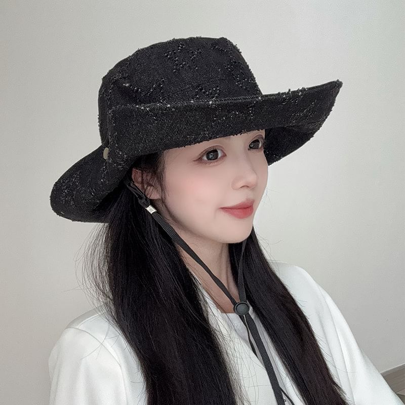 Distressed Denim Hat Boonie