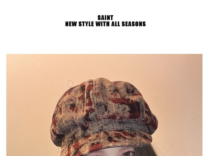 Newsboy Plaid Cap