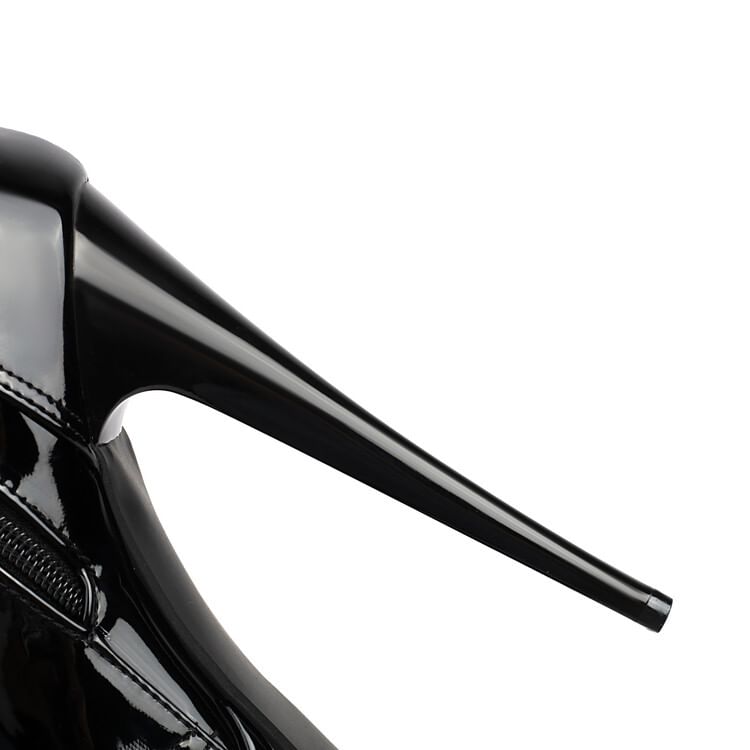 Stiletto Heel Ankle Lace-Up Boots