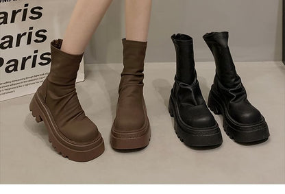 Platform Short Boots