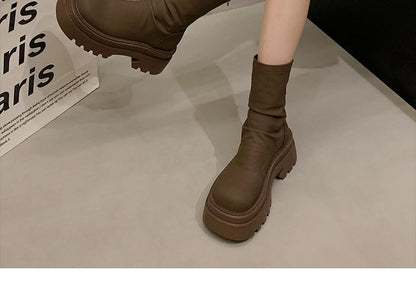 Platform Short Boots