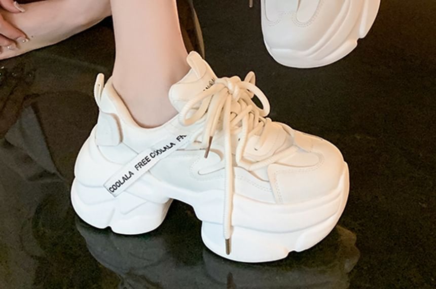 Sneakers Lace Up Platform