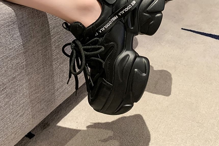 Sneakers Lace Up Platform