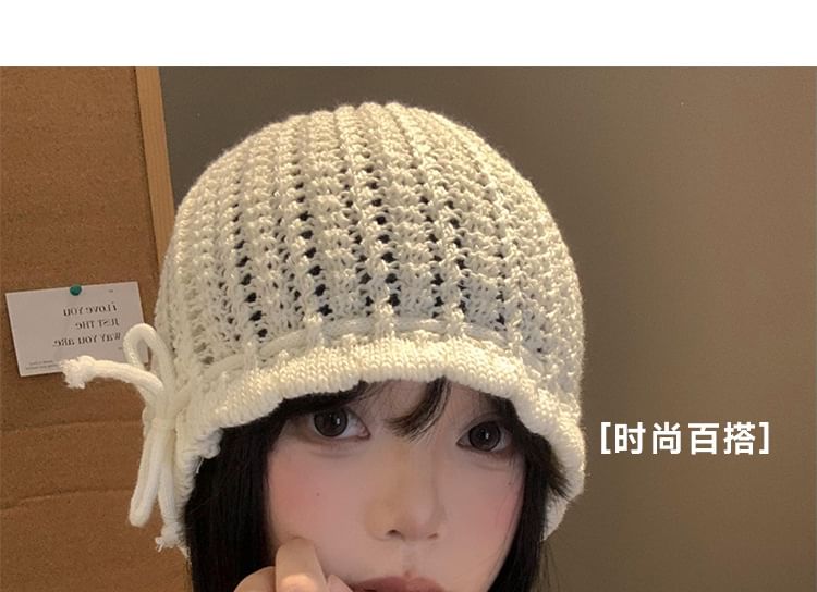 Knit Bonnet Hat