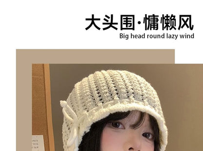 Knit Bonnet Hat