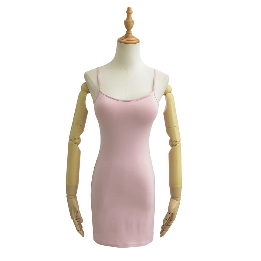 Thin Strap Padded Mini Bodycon Dress