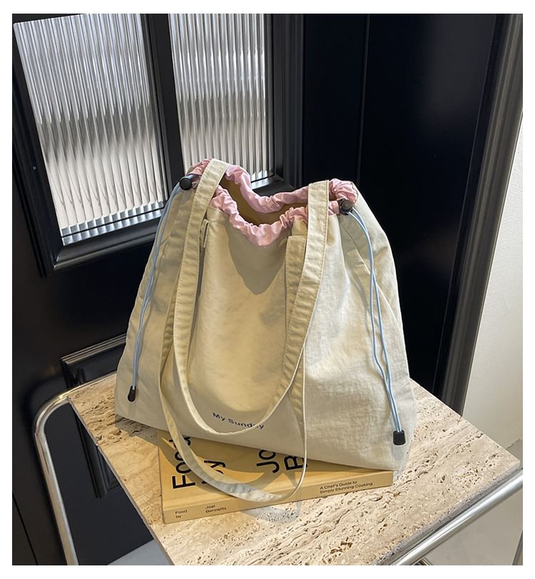 Lettering Bag Tote Canvas