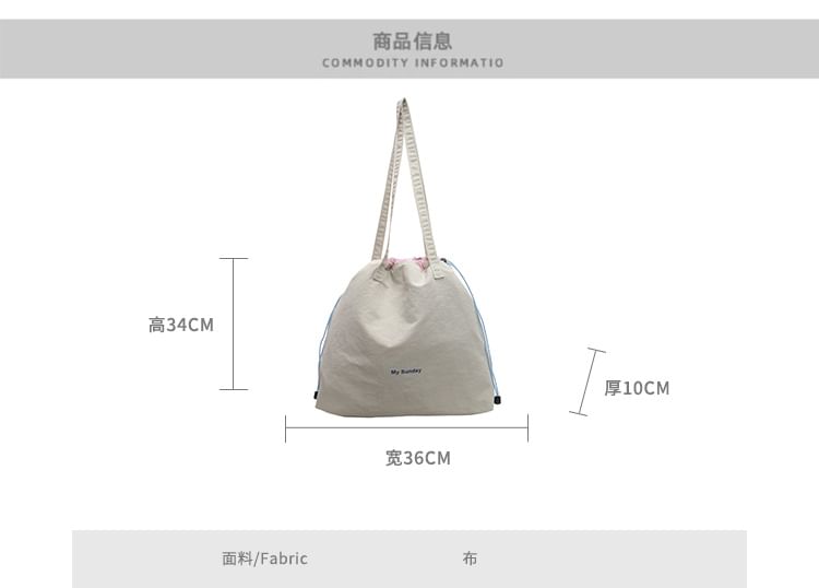 Bag Lettering Canvas Tote