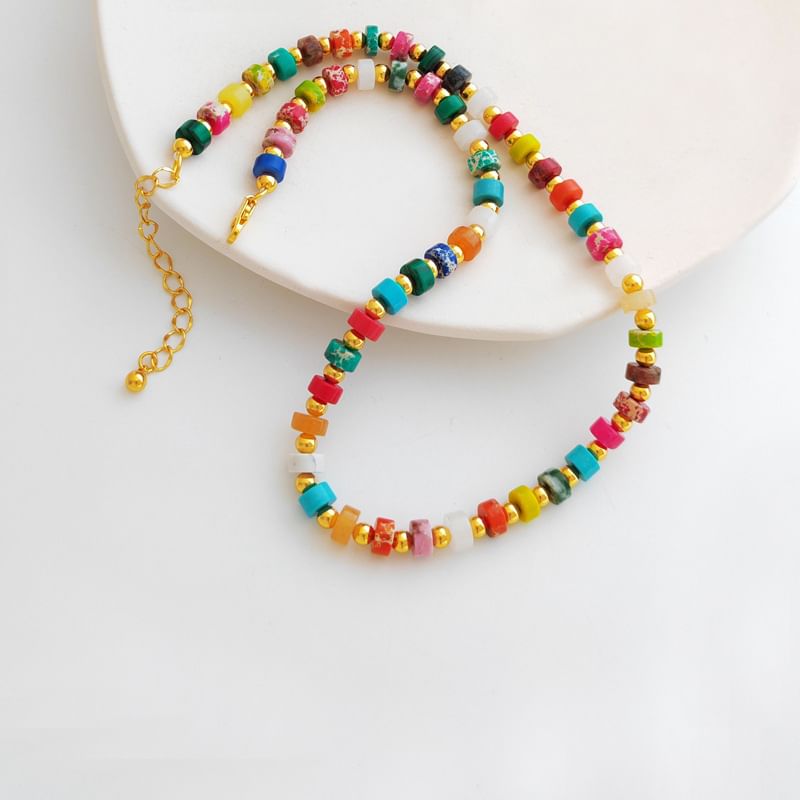 Rainbow Bead Necklace