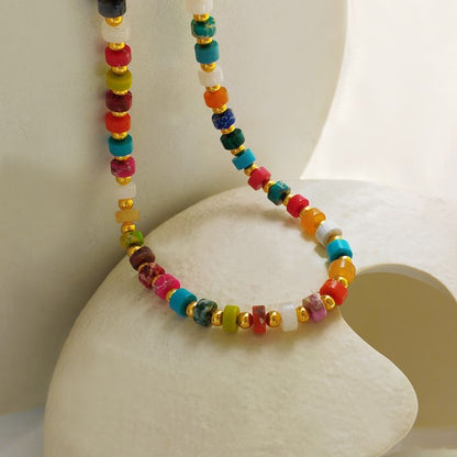 Rainbow Bead Necklace