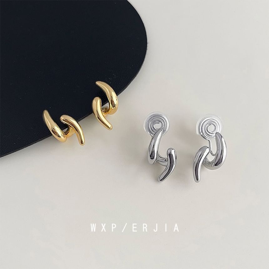 Glossy Clip On Earring