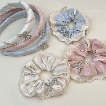 Bow Accent Scrunchie / Headband