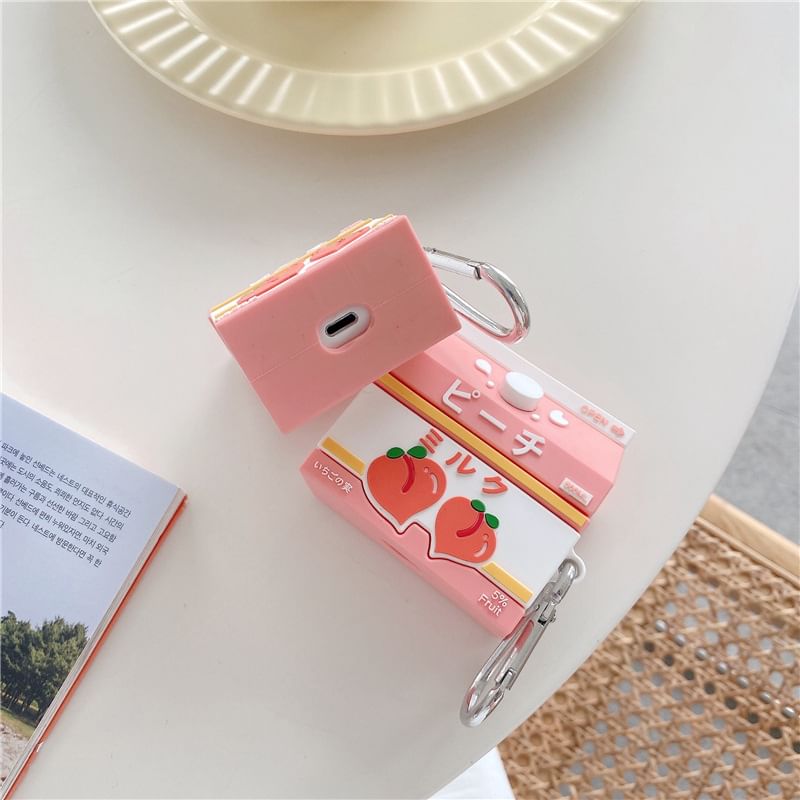 Peach Carton AirPods / Pro Earphone Case Skin