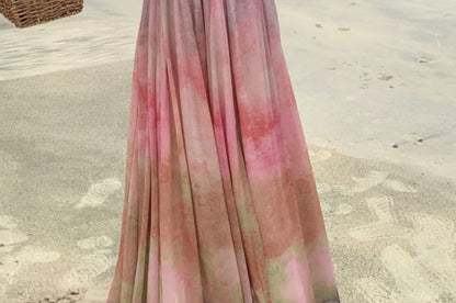 Spaghetti Strap Tie Dye Midi A