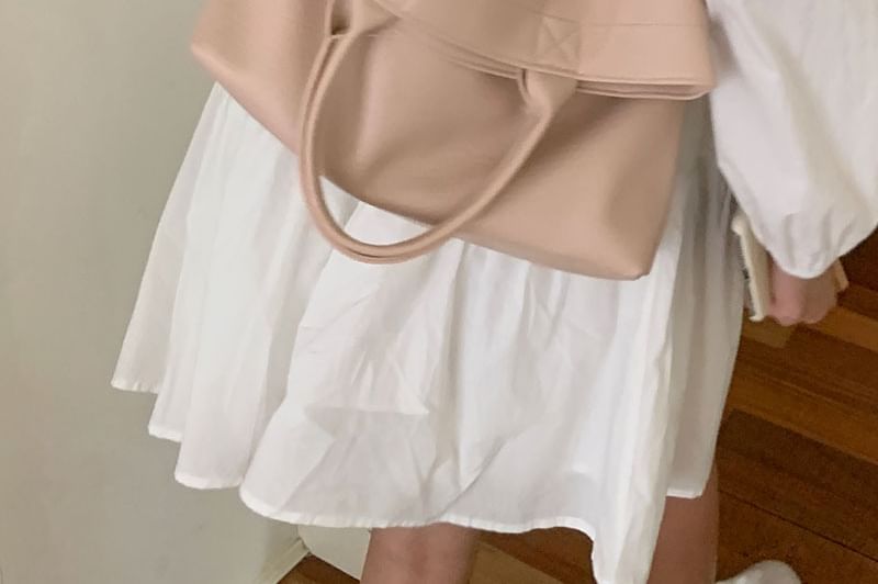 Tote Faux Bag Leather Crossbody