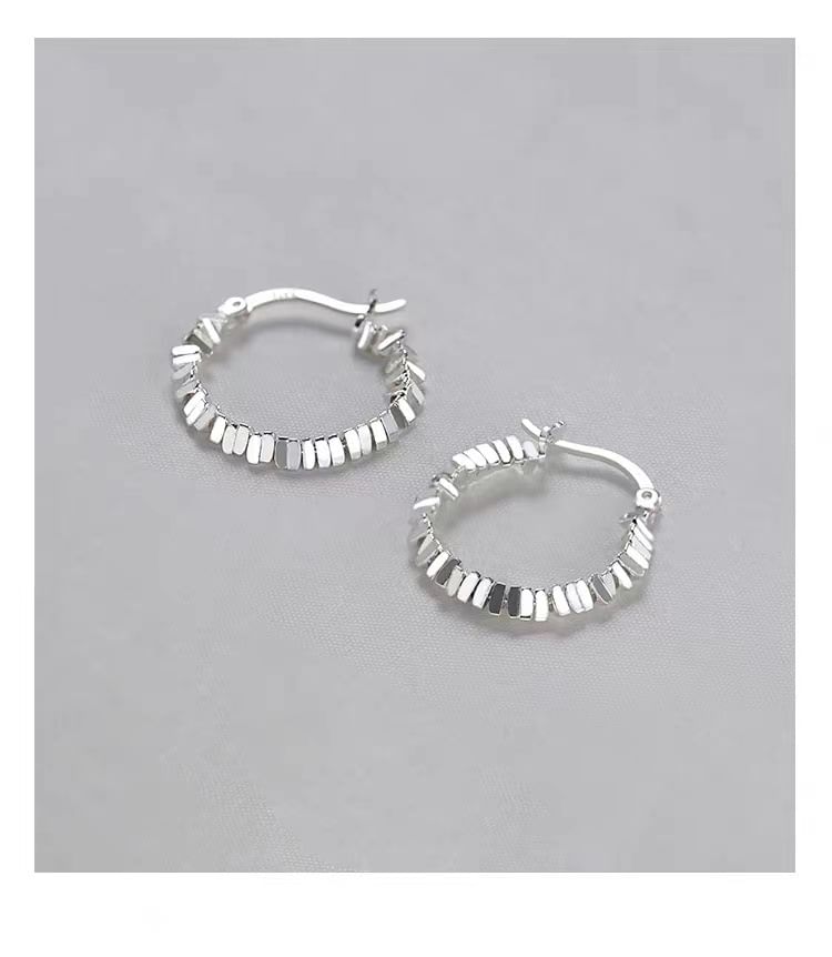 S925 Sterling Silver Hoop Earring