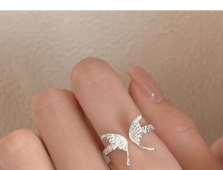 Butterfly S925 Sterling Silver Open Ring