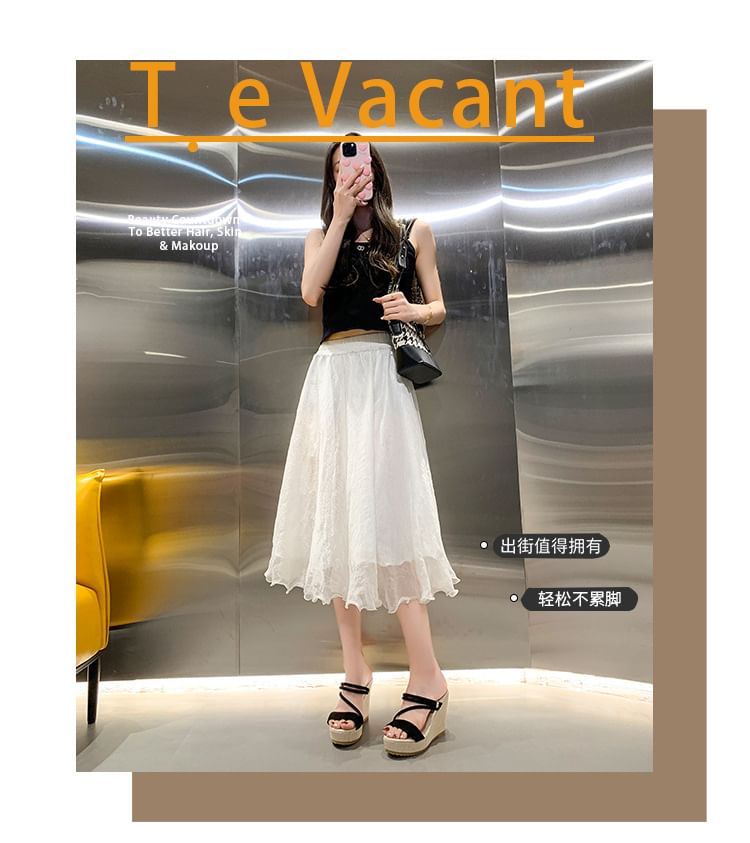 Sandals Wedge Strappy Slide Platform