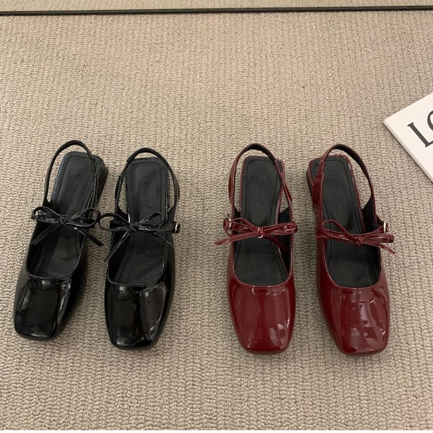 Bow Slingback Sandals